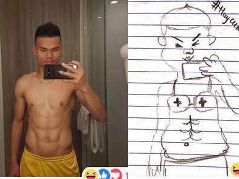 Cười ngặt nghẽo với loạt ảnh Đức Huy trổ tài vẽ đồng đội, trông ai cũng 