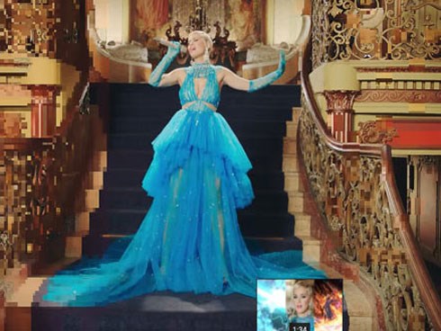 Cận cảnh chiếc váy lộng lẫy Công Trí thiết kế cho Katy Perry trong 24 tiếng
