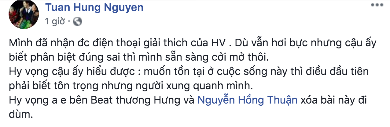 Chế lời bài hát tục tĩu, Hoa Vinh được Tuấn Hưng tha thứ nhưng khán giả liệu có chấp nhận?-1