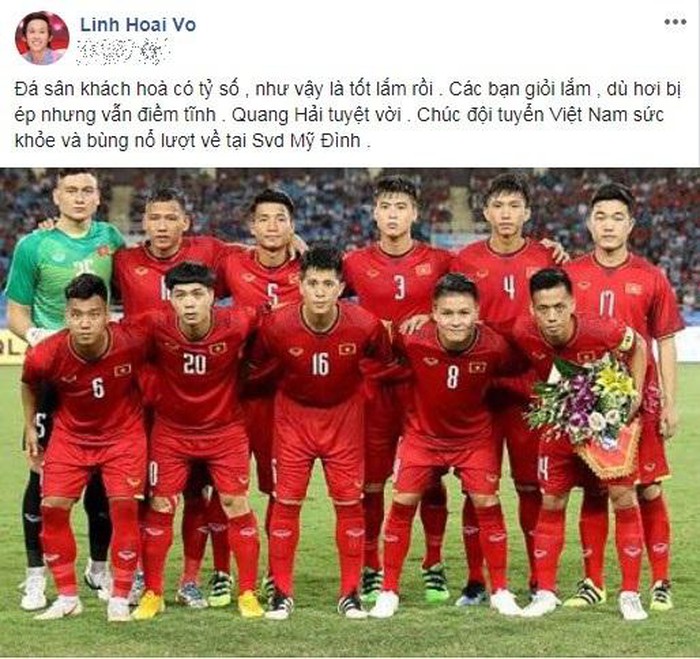 Hoài Linh viết tâm sự xúc động cho đội tuyển Việt Nam, đoán kết quả trận lượt về trên sân Mỹ Đình-1