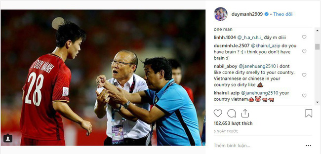 Bị CĐV Malaysia tấn công dữ dội trên Instagram, nhưng cách Duy Mạnh phản ứng mới đáng chú ý-3