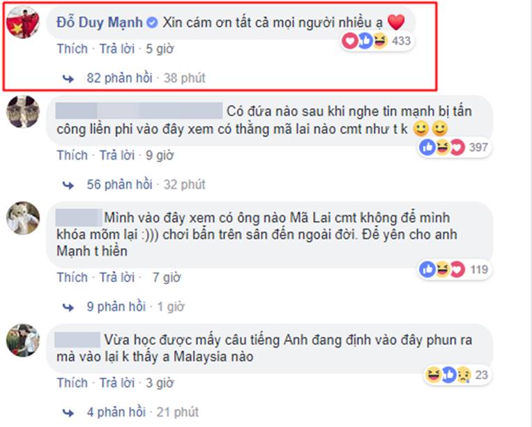 Cầu thủ Duy Mạnh lần đầu lên tiếng giữa tâm bão bị CĐV Malaysia tấn công bằng bàn phím trên Instagram-6