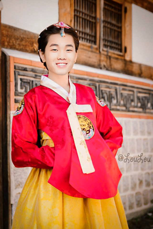 Ảnh chế cầu thủ Việt Nam hoá thành mỹ nhân cổ trang Hàn Quốc-8