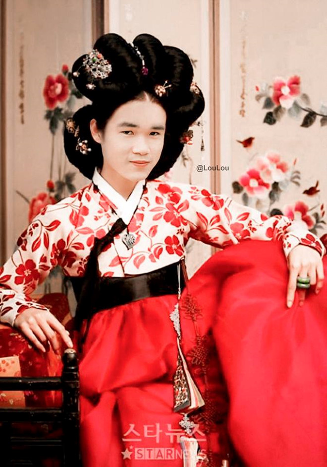 Ảnh chế cầu thủ Việt Nam hoá thành mỹ nhân cổ trang Hàn Quốc-9