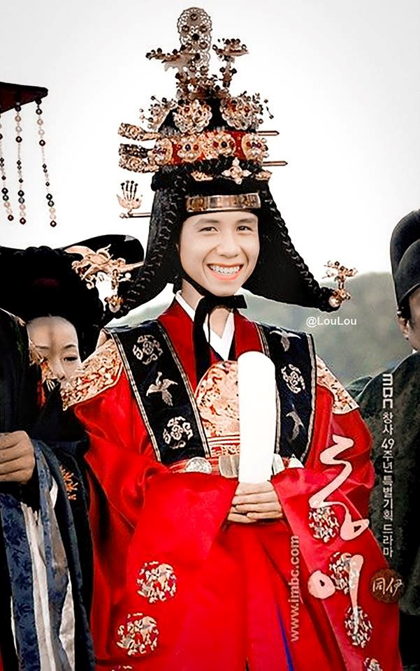 Ảnh chế cầu thủ Việt Nam hoá thành mỹ nhân cổ trang Hàn Quốc-21