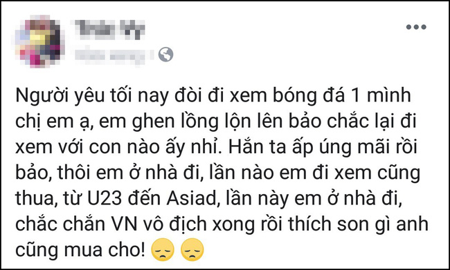 Hội chị em nặng nghiệp tự nguyện không xem trận chung kết lượt về AFF Cup vì... cứ xem là thua-5