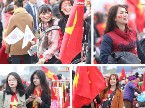 Trước giờ bóng lăn, SVĐ Mỹ Đình đã trở nên cực nóng nhờ loạt nữ CĐV xinh xắn này-3