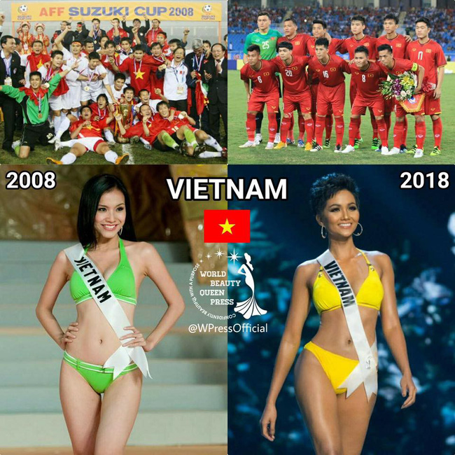 Vận đỏ của bóng đá Việt Nam sẽ giúp HHen Niê làm nên kì tích tại Miss Universe 2018?-1
