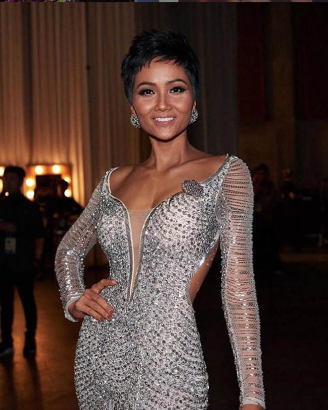 Cận cảnh chiếc váy 3000 viên đá quý như kim cương giúp HHen Niê làm nên kỳ tích-2