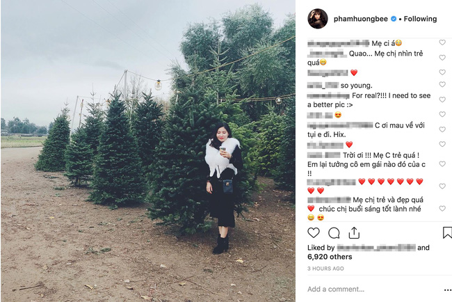 Lâu lâu mới đăng ảnh mẹ, Phạm Hương khiến cư dân mạng nhầm tưởng cô em gái nào đó của Hoa hậu-1
