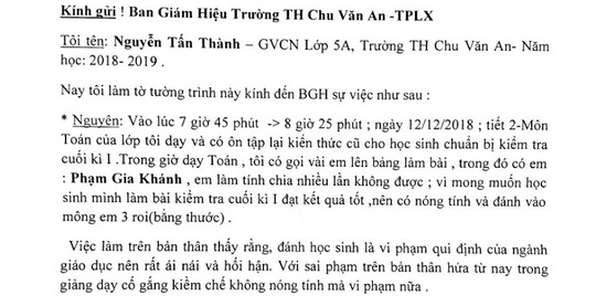 Sốc với thầy giáo đánh học sinh bầm tím mông là con của đồng nghiệp-2