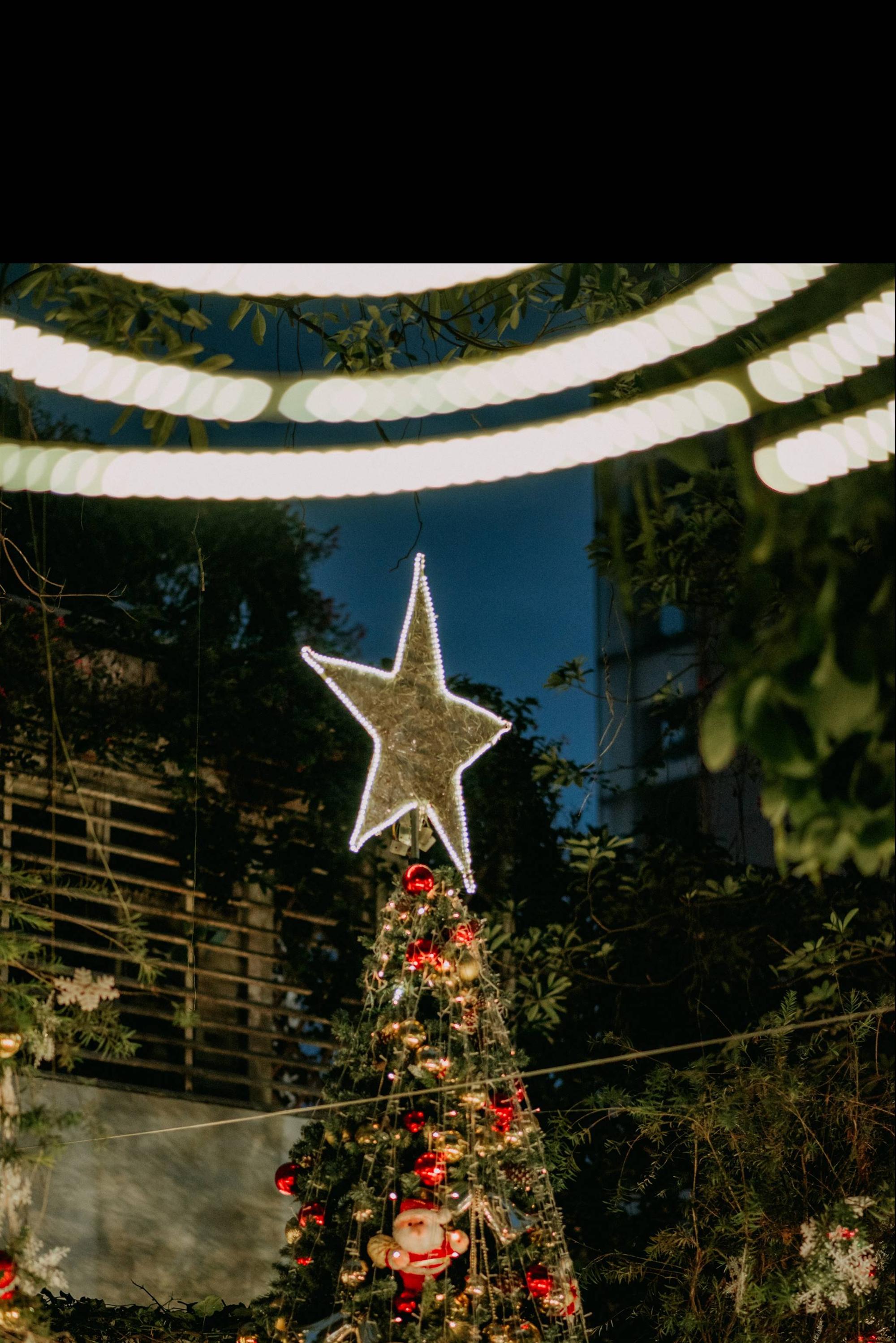 Trường ĐH con nhà giàu này là trường trang trí Noel đẹp nhất VN, có máy phun tuyết nhân tạo, tha hồ sống ảo-17