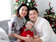 Vợ chồng Lê Khánh thực hiện bộ ảnh ý nghĩa trong lần đầu tiên con trai được đón Noel
