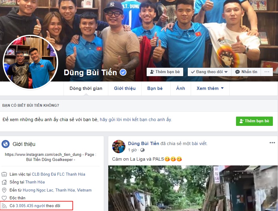 Ngồi ghế dự bị suốt mùa giải, Bùi Tiến Dũng vẫn hút follow ngất ngưởng đến sao hạng A cũng phải cày cuốc mỏi mòn-2