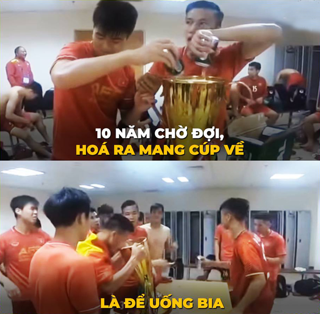 Việt Nam chờ đợi 10 năm lấy Cup AFF chỉ để uống bia-1