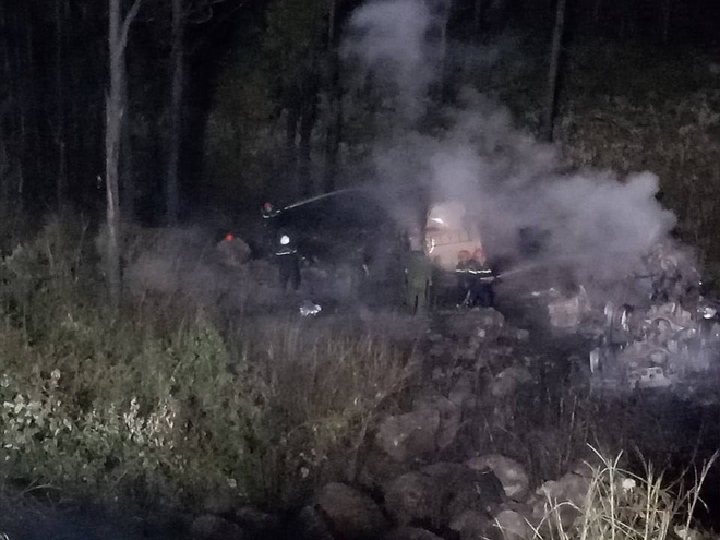 Xe bồn lao xuống vực, nổ lớn rồi bùng cháy sau va chạm trên đèo Hải Vân, tài xế tử vong-3