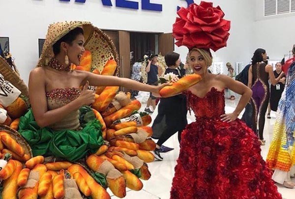 Loạt hình ảnh khó đỡ, gây cười của HHen Niê tại Hoa hậu Hoàn vũ thế giới-5