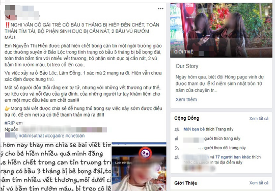 Công an thông tin về cái chết của cô gái tại Trung tâm Giáo dục thường xuyên Lâm Đồng-1