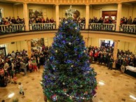 Choáng ngợp khung cảnh Noel ở các trường ĐH: Con nhà giàu sướng thật, đón Giáng sinh cũng chảnh hơn người!