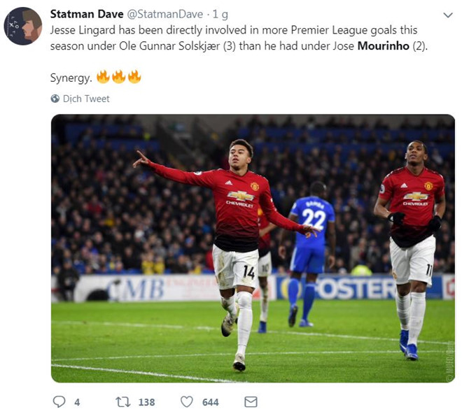 HLV Mourinho bị chế nhạo sau trận thắng 5-1 của MU-2