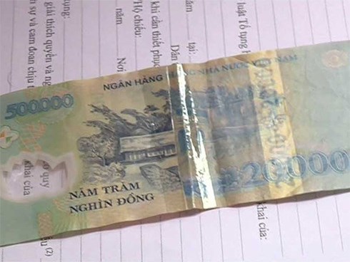 Cảnh giác chiêu biến tờ 20.000 đồng thành 500.000 đồng