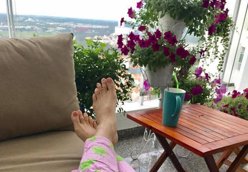 Phận đời đa đoan, tuổi 40 Thân Thúy Hà sống hạnh phúc trong căn hộ nhỏ ngập cây xanh-12