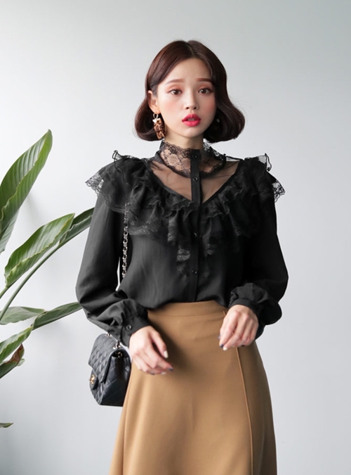 Mách nữ công sở cách mặc sơ mi tiểu thư cực thanh lịch-10