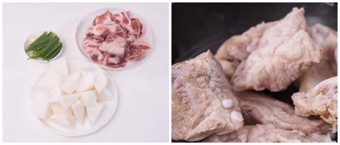 Cho sụn heo vào nồi cơm điện cùng gia vị, 45 phút sau được món ăn như ý-2