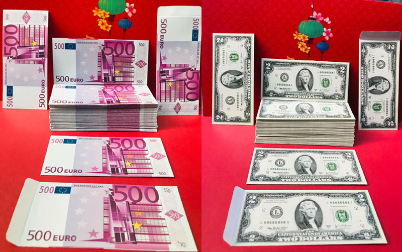 Bao lì xì bằng tiền 500 ngàn đồng gây sốt thị trường Tết-3