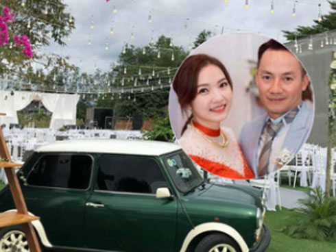 Cô dâu 9x của rapper Tiến Đạt lộ vòng hai lớn trong đám cưới tại tư gia-8