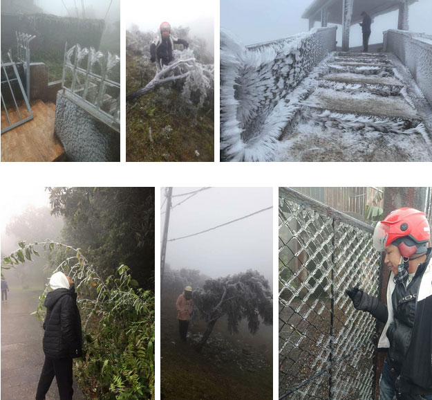 Hình ảnh băng tuyết trên đỉnh Mẫu Sơn ngày cuối năm liên tục được dân mạng chia sẻ, cập nhật-5
