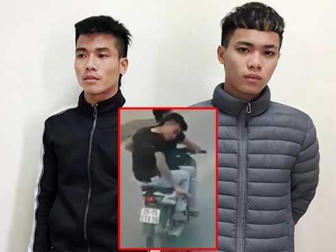 Tạm giữ 2 thanh niên ngang nhiên rải đinh trước đầu xe tải