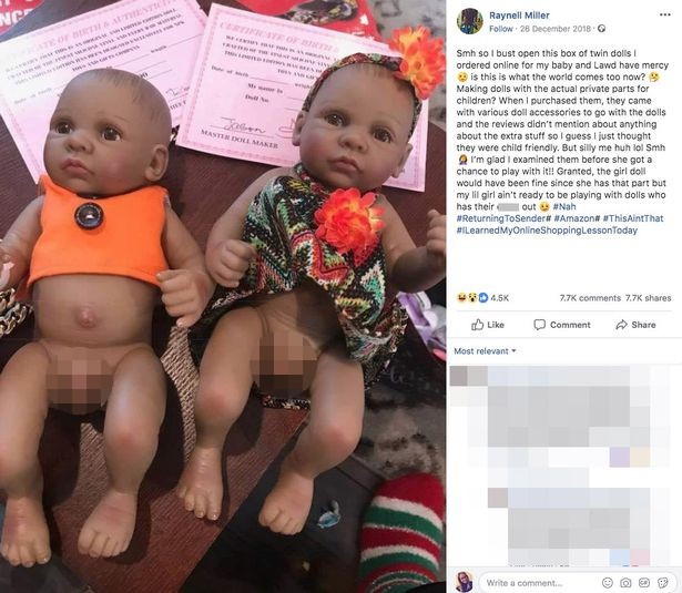 Đặt mua búp bê cho con gái, lúc nhận hàng, ông bố tá hỏa phát hiện điều bất thường ở vùng kín món đồ, quyết không đưa con chơi-1