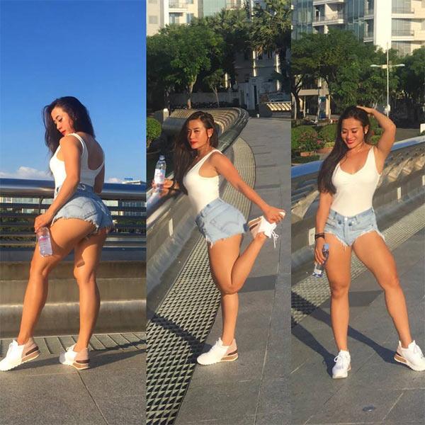 Mỹ nhân có đường cong khủng nhất phòng gym Sài Gòn kể nỗi khổ thường rách váy-5