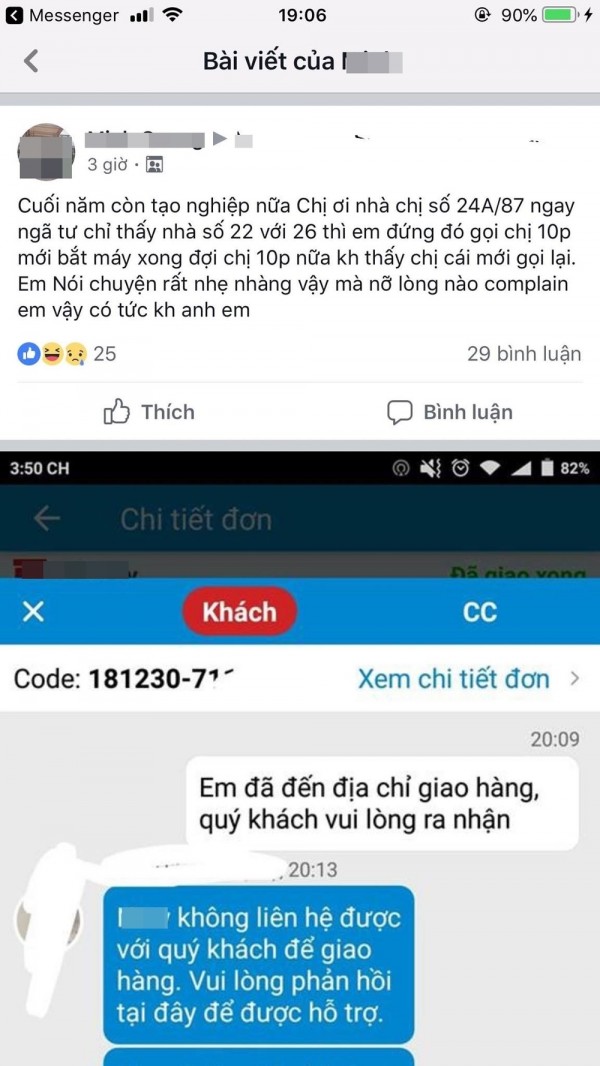 Chê shipper làm việc không đến nơi đến chốn, cô gái không ngờ bị cộng đồng mạng phản ứng gay gắt-2