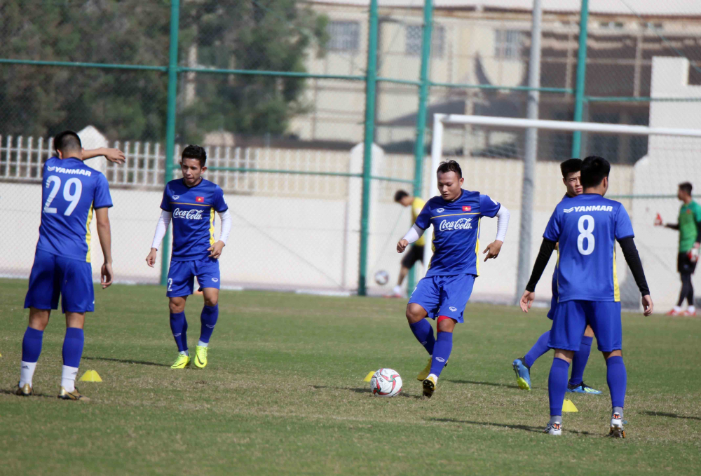 Hình ảnh đội tuyển Việt Nam tập buổi đầu tiên của năm 2019-6