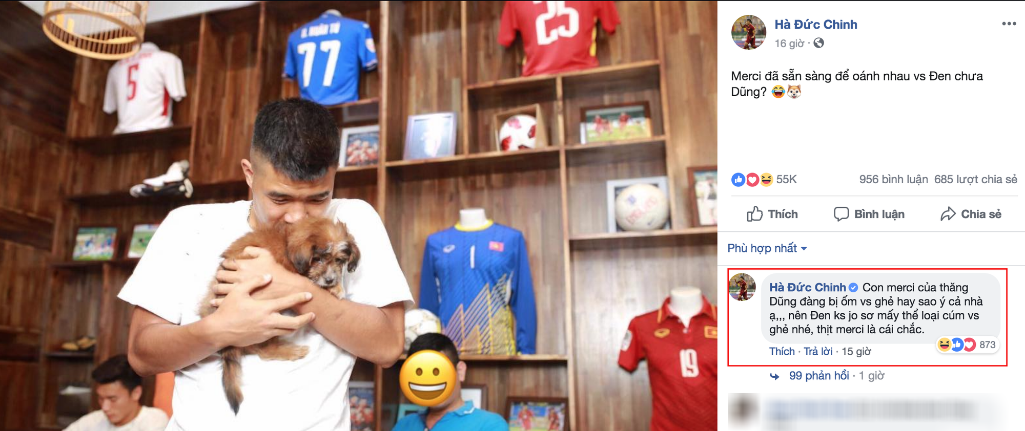 Cặp bạn thân Bùi Tiến Dũng - Hà Đức Chinh bỗng khẩu chiến trên MXH vì... một chú chó cưng-4