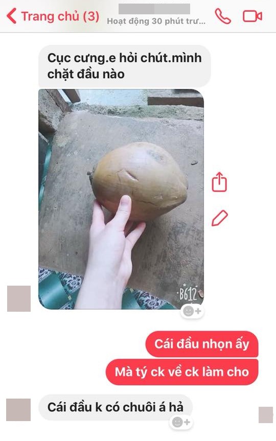 Không biết bổ dừa cũng nhắn tin hỏi chồng, nhưng chi tiết khiến chị em cười sái hàm là ảnh chụp của cô vợ-2