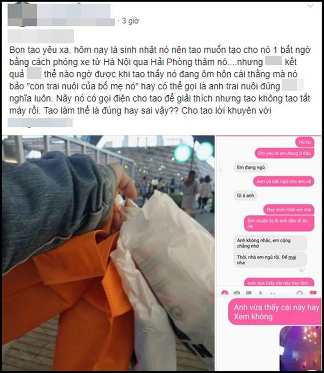 Chàng trai biết bị cắm sừng khi bất ngờ về mừng sinh nhật bạn gái, nhưng choáng váng nhất là danh tính người ấy-1