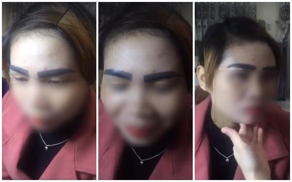 Thảm họa phun xăm lông mày của cô trung niên khiến dân mạng dù thương vẫn chẳng thể nhịn cười-3