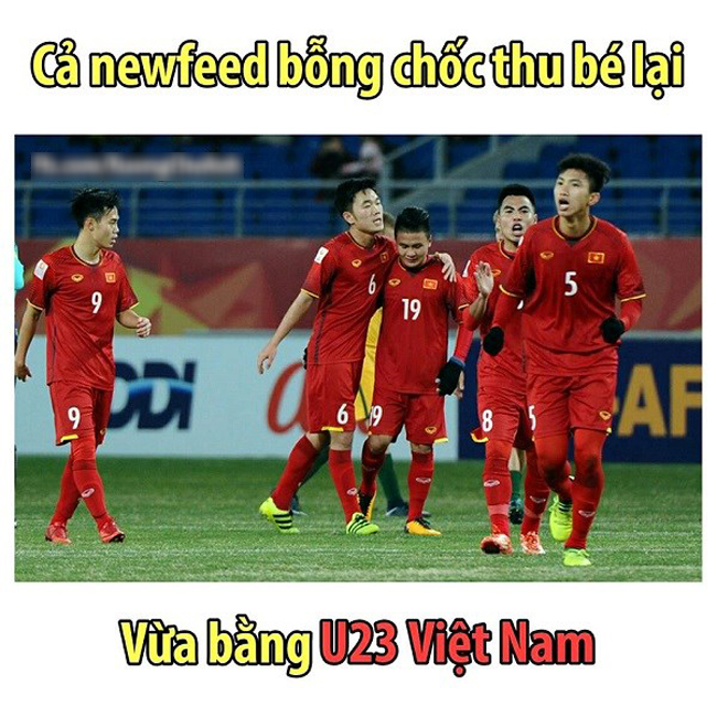Ảnh chế về U23 Việt Nam gây sốt mạng xã hội trong năm 2018-12