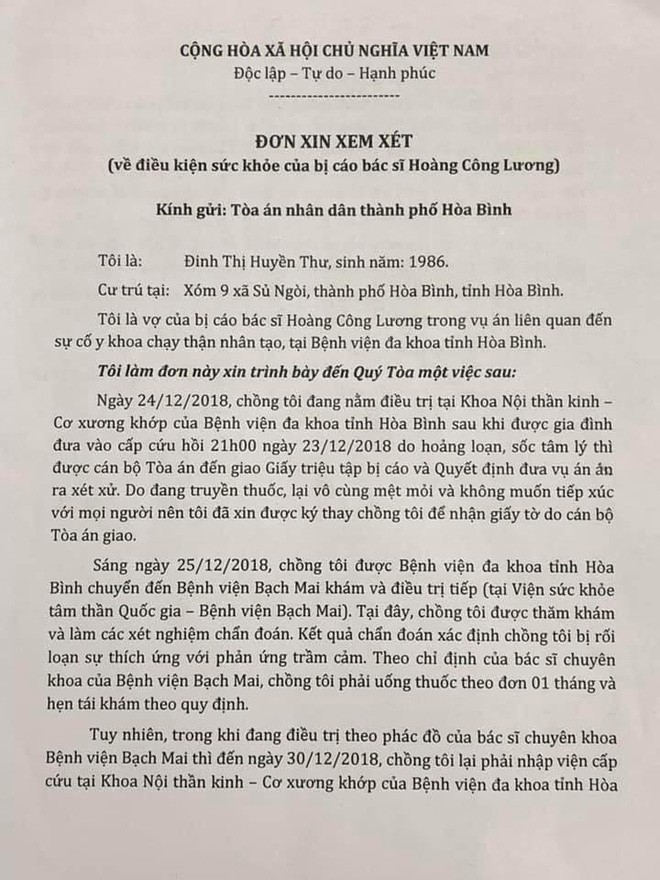 Vợ BS Hoàng Công Lương chua xót: Chồng như biến thành người khác tôi không thể nhận ra-3