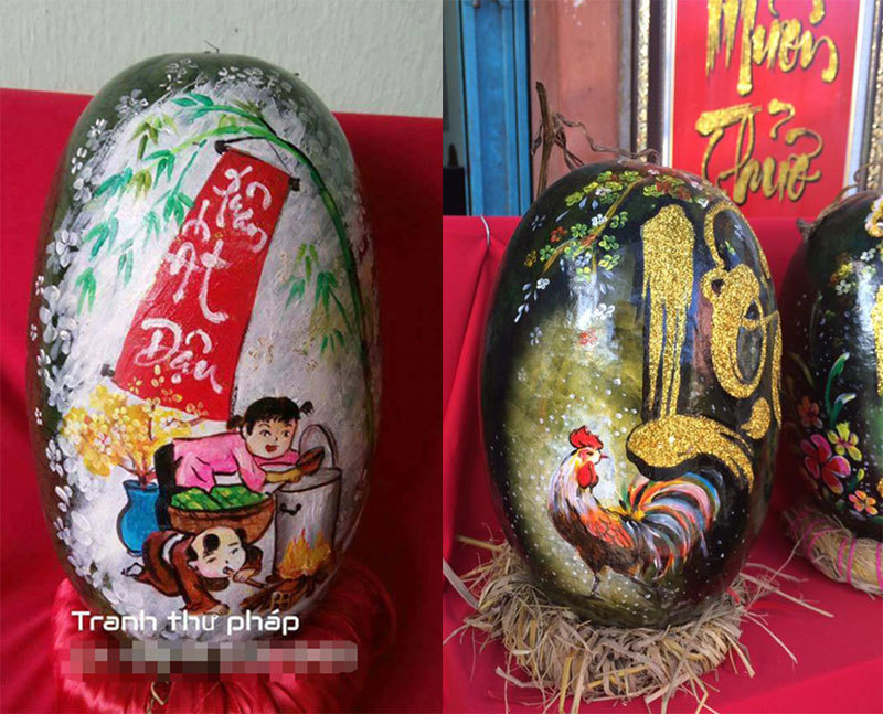 Từ món quà tặng mẹ vợ, chàng trai nổi hứng vẽ 3.000 tranh thư pháp dưa hấu-1