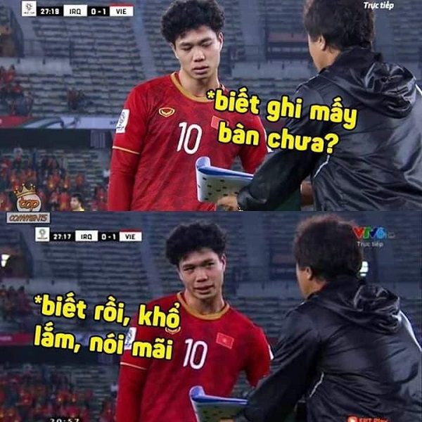 Sau khi lập cú đúp, Công Phượng trở thành tâm điểm chế ảnh của cư dân mạng-2