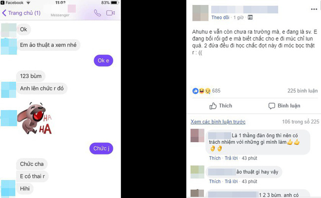 Được bạn gái biểu diễn ảo thuật cho xem, chàng trai chưa kịp ngạc nhiên đã tái xanh mặt vì lên chức bố-1