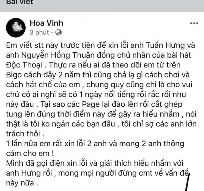 Từng chỉ trích đàn em chế lời bài hát thô tục, Tuấn Hưng bất ngờ thân thiết bên Hoa Vinh-3