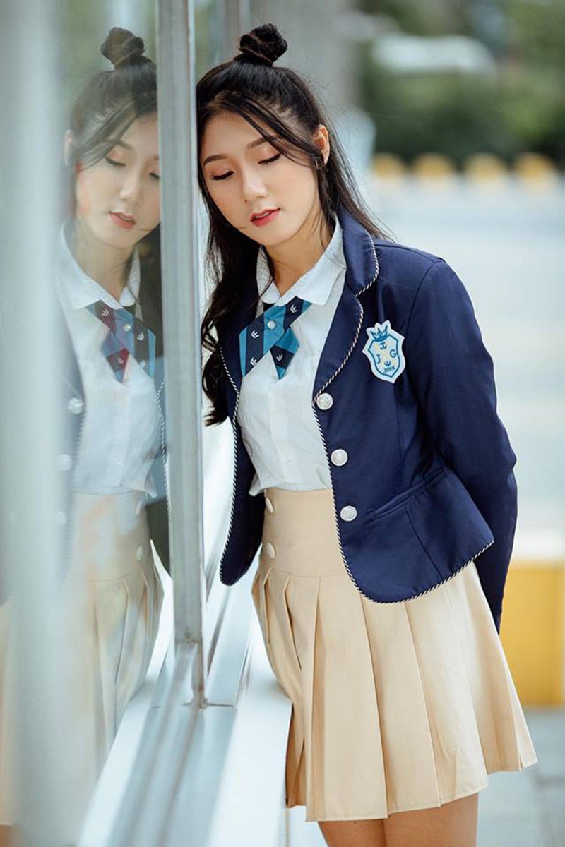 Nữ sinh Học viện Tài chính năng động, làm hoa khôi năm cấp 3-9