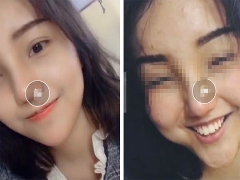 Đang livestream thả thính, hotgirl trường học lỡ tay tắt filter làm đẹp, lộ nhan sắc thật gây sốc