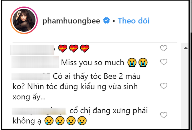 Phạm Hương khoe mái tóc dài của mẹ cha, dân mạng vẫn khẳng định cô vừa sinh xong chỉ vì 1 chi tiết-3