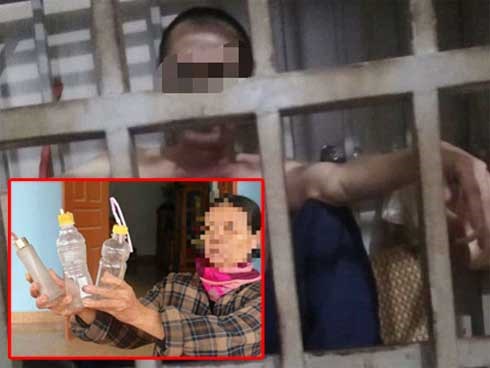 Người vợ nhốt chồng vào lồng sắt nói đó là việc 'bất đắc dĩ'